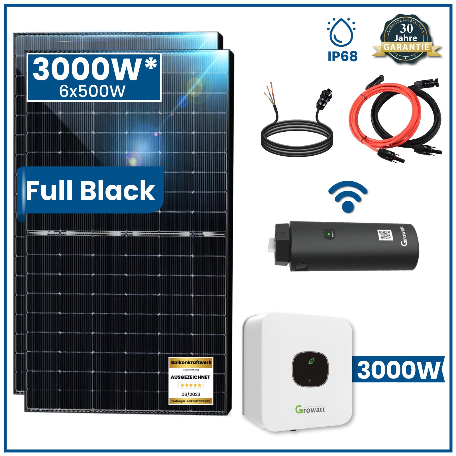 380 Watt Solaranlage Photovoltaik Solaranlage Steckerfertig WIFI Smart