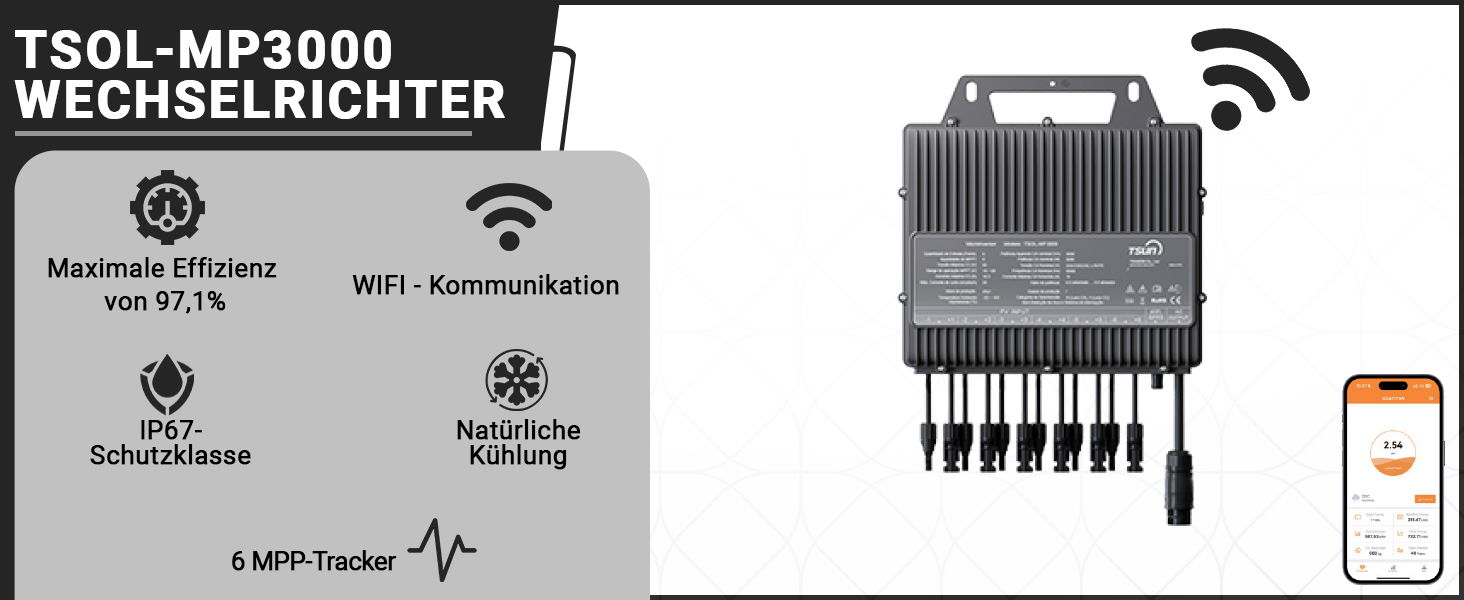 380 Watt Balkonkraftwerk Photovoltaik Solaranlage Steckerfertig WIFI Smart