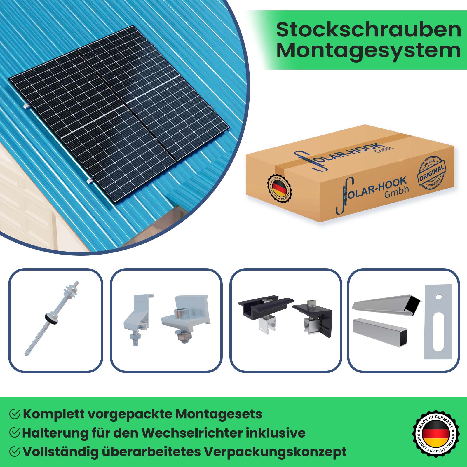 380 Watt Balkonkraftwerk Photovoltaik Solaranlage Steckerfertig WIFI Smart