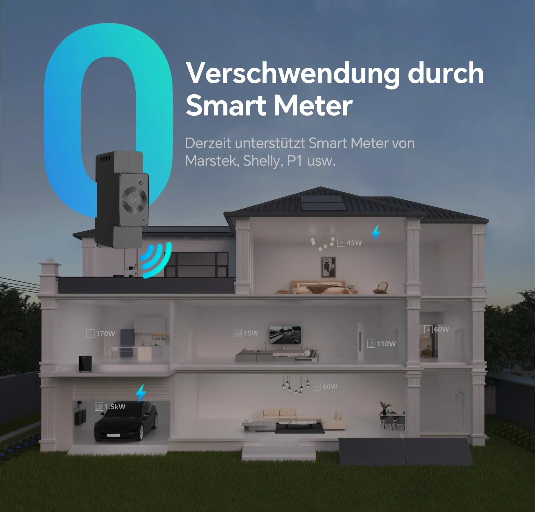 380 Watt Balkonkraftwerk Photovoltaik Solaranlage Steckerfertig WIFI Smart